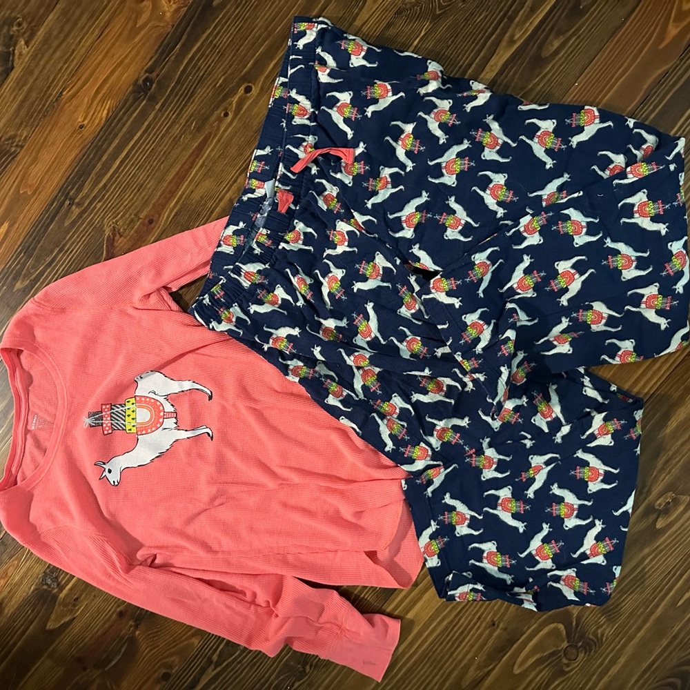 Old navy Llama pajama set